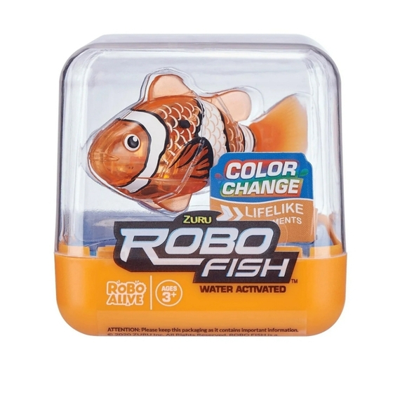 Zuru Robo Live Clown Fish Water Activated Color Change Nemo Alike NIB - Picture 1 of 2